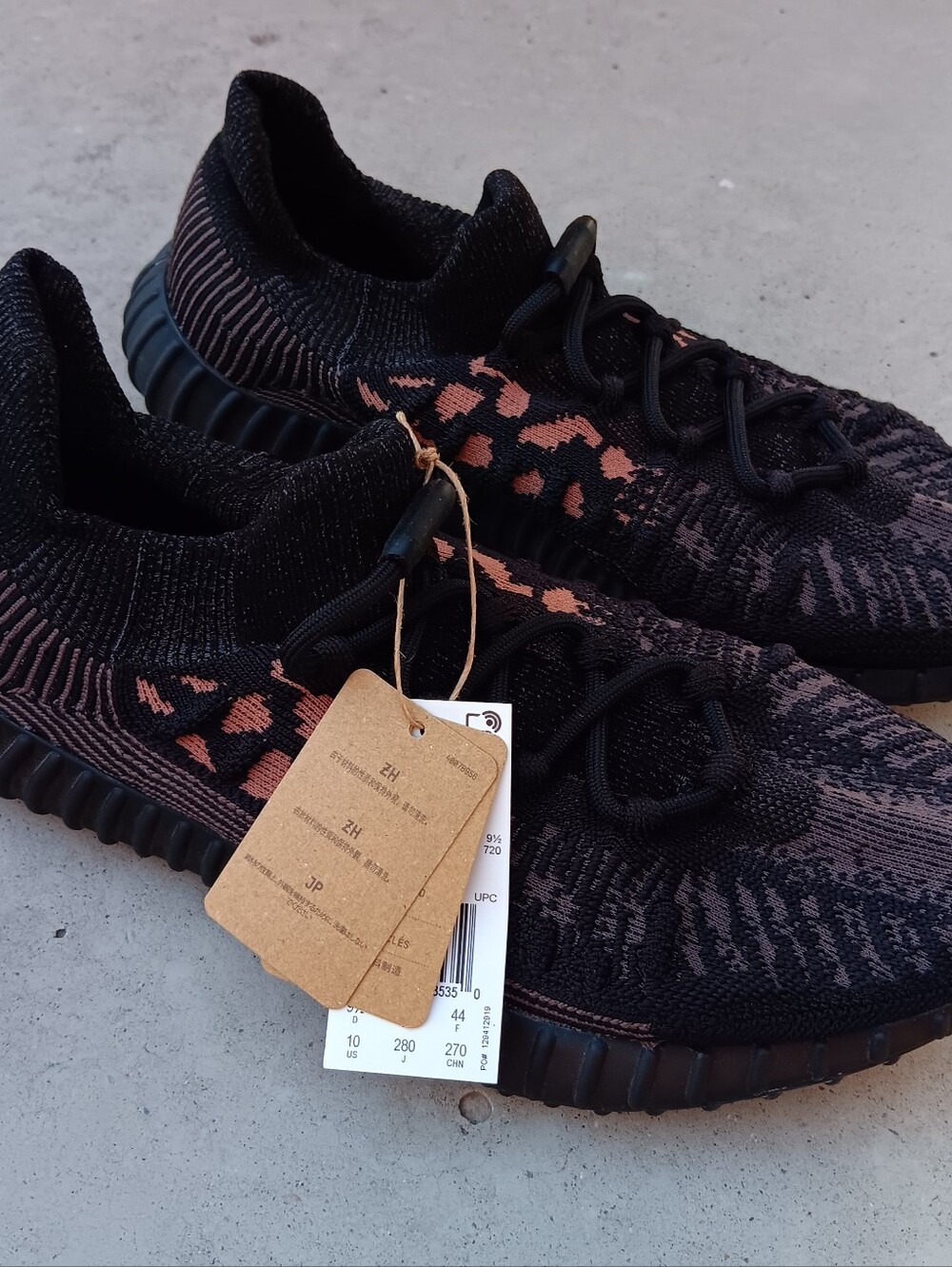 ADIDAS x YEEZY YZY 350 Cmpct  "Slate Carbon" HQ6319 Sneakers Shoes Mens SZ 10